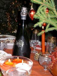 New Year festive table